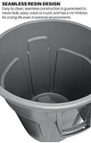 Rubbermaid Commercial Products BRUTE Heavy-Duty Round Trash/Garbage Can, 20-Gallon, Gray, Outdoor Waste Container