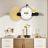 AXAORIRA 47x19 Inches Modern Large Wall Clock Battery Operated Silent, Non-Ticking Quartz Decorative Analog Clocks for Living Room, Bedroom, Hallway - Ideal Gift for Home Decor Lovers