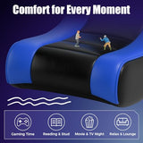 GTPLAYER Floor Rocker Gaming Chair – Adjustable Angle Limiter, Ultra Lightweight Ergonomic Floor Rocking Game Seat for Gaming and Lounging, Blue
