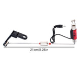 QCdeSoulBLV Carp Fishing Swingers Illuminated Bite Indicator 4PCS, Fishing Alarm Component with Hard Handle