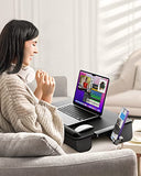 SAIJI Laptop Lap Desk, Portable Laptop Desk for Bed - Fits Up to 17" Laptops & MacBook