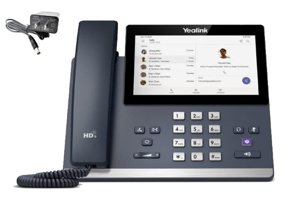 TEAMS-PSU-E2 - PoE - Android 13 OS - 7 inch (1024 x 8600) capacitive Touch Screen - Power Adapter Included IP Phone Market