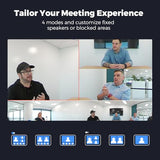 COOLPO Camera 360, 4K Video Conference Room Camera System, Webcam, AI Driven Speaker Tracking, Noise Cancellation, Works