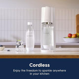 SodaStream - Terra Sparkling Water Maker | VALUE BUNDLE | CQC CO2 system | Includes 2x CO2 Cylinders, 3x 32 Fl Oz Dishwasher Safe Bottles, 2x Bubly Flavor Drops | Combine with Pepsi Flavors | White