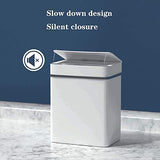 WGTYOA 15L Intelligent Trash Can Automatic Sensor Dustbin Smart Electric Waste Bin