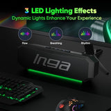 Computer Speakers, USB Powered PC Speakers, Dual Gaming and Music Modes, Plug-and-Play