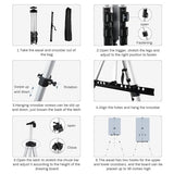 Art Easel Stand for Painting and Sign - RRFTOK Aluminum 66 Inch Metal Tripod Adjustable Portable Easels for Display - Canvas Stand for Floor Drawing - Gifts for Artists Woman or Teen Art Supplies