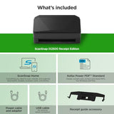 Wireless or USB High-Speed Cloud Enabled Invoices & Receipts Scanner, 100 Page Auto Document Feeder for Mac or PC