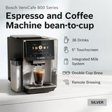 Bosch 800 Series Fully Automatic Coffee, Espresso Machine - Silver