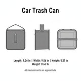 Syyavrrta 1 Pack Car Trash Can with Lid, Foldable Oxford Cloth Auto Garbage Bin