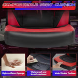 Sweetcrispy Computer Gaming Chair: PU Leather Ergonomic Lumbar Support with Flip-up Armrest