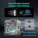 FLASHFORGE Adventurer 5M Pro 3D Printer with 1 Click Auto Printing System, 600mm/s High-Speed, Quick Detachable 280°C Nozzle