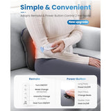 BOB AND BRAD Back Massager with Heat and Remote, EZBack Plus Shiatsu Massage Pillow with 3 Level, Kneading Deep Tissue Massage for Neck, Shoulder, Leg, Upper & Lower Back Pain Relief, FSA Eligible HSA