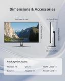 KTC 32 Inch 2K Computer Monitor, QHD 120Hz Monitor with IPS Panel, White