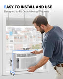 6000 BTU Window Air Conditioner, Cools up to 375 Sq. Ft., WIFI Enabled Energy Saving Window AC, Remote & App Control & Timer Function & Easy Install Kit, Perfect for Small Bedroom, Living Room