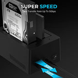 Bay External Hard Drive Docking Station for 2.5 or 3.5in HDD, SSD with Hard Drive Duplicator