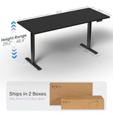 VIVO Electric 71 x 30 in Standing Desk, Memory Height Adjustment, 1B Series, Holds 220 lbs