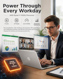 HP 17 Inch FHD Laptop Computer for Business & Students 32GB RAM 1TB SSD | AMD Ryzen 5 7430U Processor