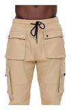 GINGTTO Mens Casual Khaki Cargo Pants Relaxed fit Work Trousers Stretch Hiking Tactical with Pockets 34
