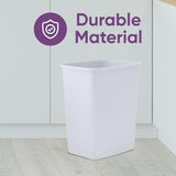 Superio 4.5 Gallon Plastic Trash Can, Waste Bin for Home, Kitchen, Office, Bedroom