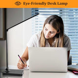 LED Desk Lamp with USB Ports, Touch Desk Lamps for Home Office with 5 Color Modes,3 Brightness Desk Light（with adapter）