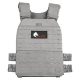 WOLF TACTICAL Adjustable Weighted Vest – WODs, Strength and Endurance Training, Fitness Workouts, Running (Gray)