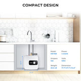 CAMPLUX Electric Hot Water Heater 6.5 Gallons, Mini Tank Water Heaters Electric 120V 1440W, Easier Using with Adjustable Thermostat, Save Time, UL Listed