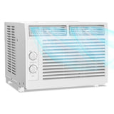 Electactic 5000 Btu Window Air Conditioner, AC Window Unit Up to 150 Sq.Ft, 2 Cooling & Fan Speeds,51DB Ultra-Quiet, Mechanical Controls, Air Conditioner for Bedroom, Apartment, Office