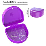Retainer Case Denture Case: BVN Orthodontic Dental Case, Slim Braces Case, Mouth Guard Case, Denture Box, Teeth Aligner Case, Night Guard Case Container Storage Holder Purple