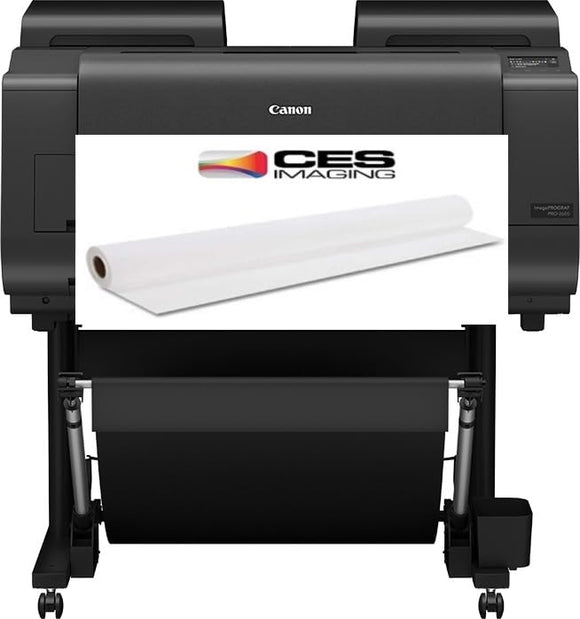 Canon imagePROGRAF PRO-2600 Printer and 4 Roll Media Bundle