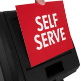 Compost Bin, Black Windshield Washing Service Center, Outdoor Trash Can for Car Dealerships or Stations, Number 02