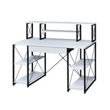 47" Computer Desk with 8 Storage Compartments, Study Desk for Home Office
