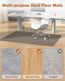 Blvornl Office Chair Mat for Hardwood Floor, 35.4"*47.2" Desk Computer Chair Mat for Hard Wood, Dark Brown
