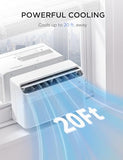 Midea 8,000 BTU U Shaped Smart Inverter Window Air Conditioner - Cools 350 Sq Ft, Ultra Quiet with Open Window Flexibility - Alexa/Google Assistant Compatible - 37% Energy Savings