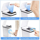 Trash Can 2.2 Gallon Automatic Motion Sensor Rubbish Can with Lid Electric Anborry