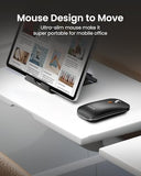 Foldable Keyboard and Mouse, XKM01 True Full-Size Folding Wireless Keyboard Mouse Combo for Business Travel