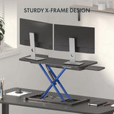 36-inch Standing Desk Converter Height Adjustable Sit to Stand Up Workstation