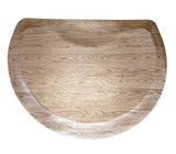 Semi-Circle 3' x 4 x 1/2" Thick, Driftwood, Salon and Barber Mat