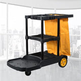 Hotel Cleaning Cart Heavy-Duty Housekeeping Trolley for Hotel Rooms Rolling Service Cart