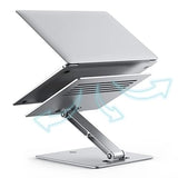 Laptop Stand Riser Height Adjustable Aluminum Foldable Tablet Stand