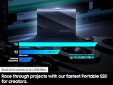 USB 3.2 Gen 2x2 External Solid State Drive, Seq. Read Speeds Up to 2,000MB/s for Gaming
