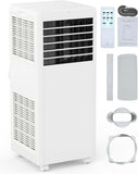 GarveeHome 8,000 BTU Portable Air Conditioner, 3-in-1 AC Unit with Dehumidifier & Fan, Cools up to 350 Sq.Ft., Smart Portable AC Unit with Control Remote, Quiet Sleep Mode, Window Kit Included