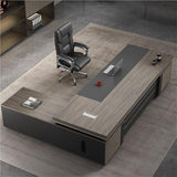 102 Inch L Shaped Executive Desk Large Wood Desktop Business and Home Office Workstation