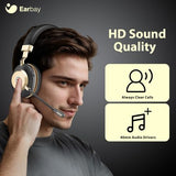 Wireless Headset with Mic for Work, Bluetooth V5.3 Headset with Mic (Noise Cancelling & Mute