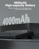 Wireless Mechanical Keyboard,75% Hot Swappable Custom Keyboard with Knob,RGB Backlit,Pre-lubed Reaper Switches
