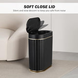 Trash Can with Lid 2 Gallon Sensor Trash Bin, Automatic Narrow Garbage Can