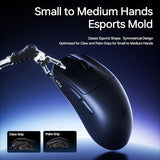 ATK Blazing Sky F1 V2 Ultra Max Wireless Gaming Mouse, PAW3395 Ultra Sensor, DPI up to 30,000, 54g Lightweight, 600 Hr Battery Life, All-New Nano Coating, Tri-Mode 2.4G/Bluetooth/Wired - White