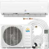 17000 BTU Mini Split AC/Heating System - Pre-charged Split Air Conditioner with Heat Pump, 17 SEER2, 230V Energy Efficient