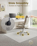 Blvornl 10Pack 34.5"*47.1" Hard Material Chair Mat for High Pile Carpet and Hardwood Floor