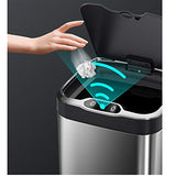 FWTCVB Stainless Steel Big Kitchen Bathroom Trash Can Recycle Storage